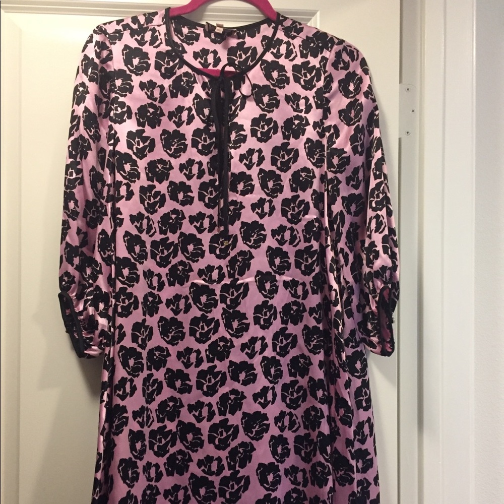 A line silk dress